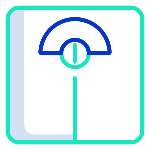 Weight scale diet healthcare and medical weight scale icon