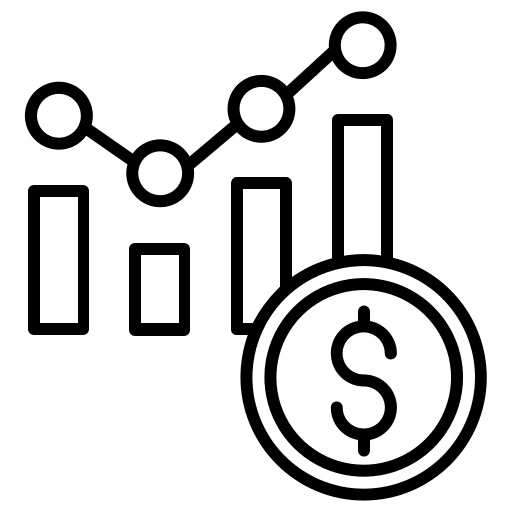 Budget currency money graphic icon