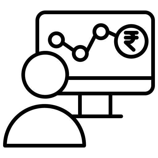 Stock people marketing data icon