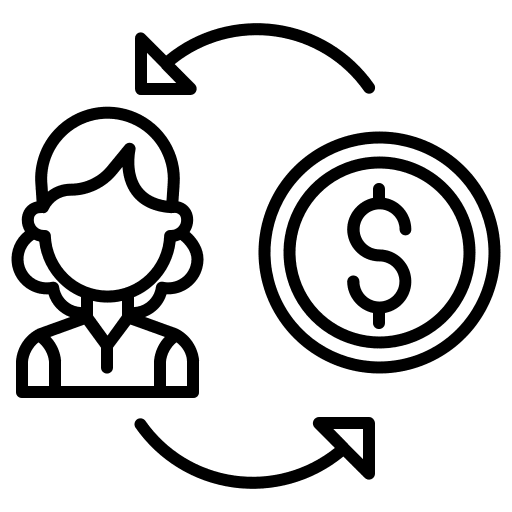 Light bulb investment dollar symbol avatar icon