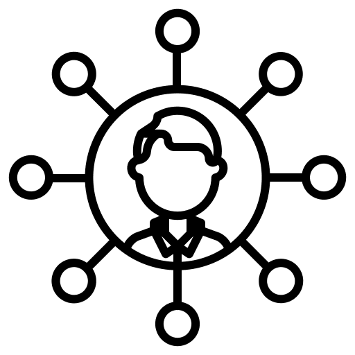 Enterprise company business and finance erp icon