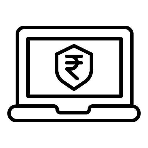 Laptop technology rupee laptop icon