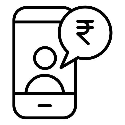 Mobile people app business and finance icon