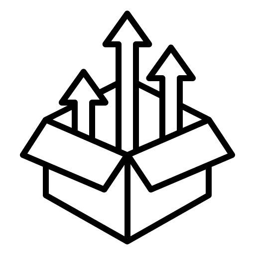 Product economy currency package icon