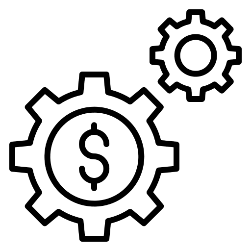 Money business and finance dollar symbol management icon