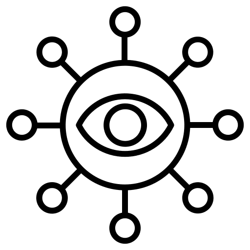 Operation vision networking business and finance icon