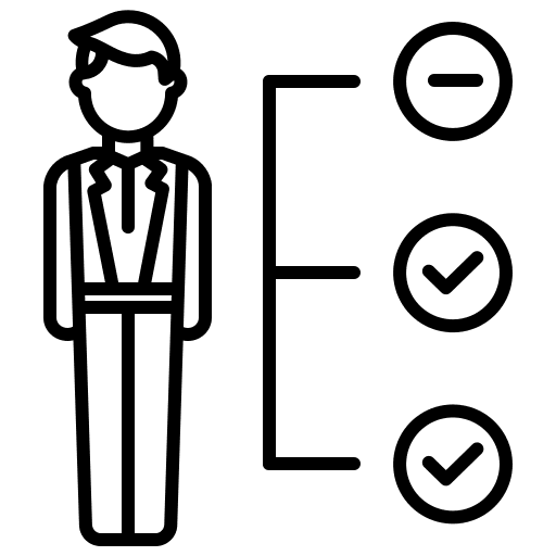 Plan currency person money icon