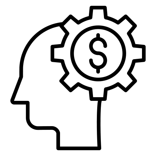 Product economy cogwheel product icon