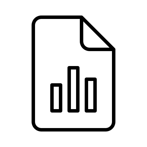 Report business and finance document chart icon
