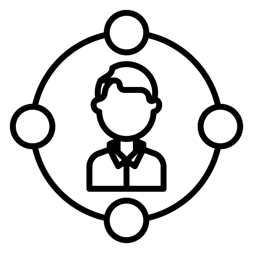 Social network people man icon