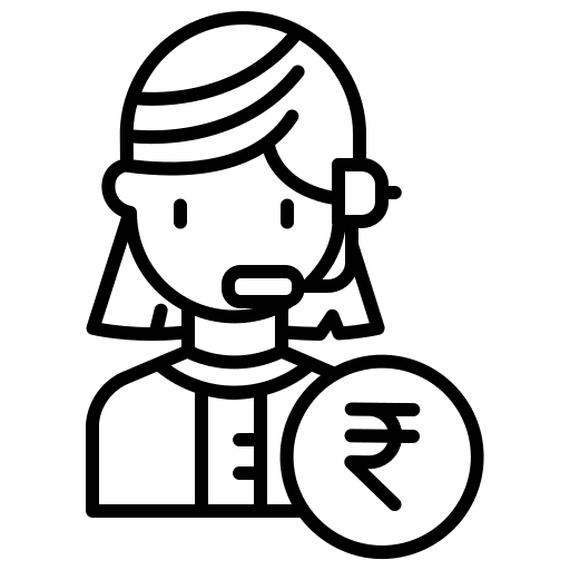 Support executive phone call avatar icon