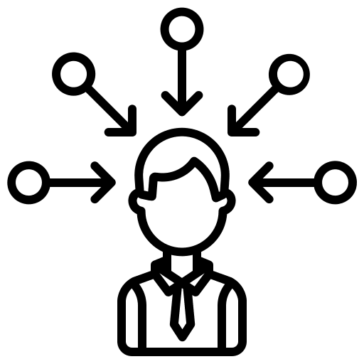 Connection avatar man people icon