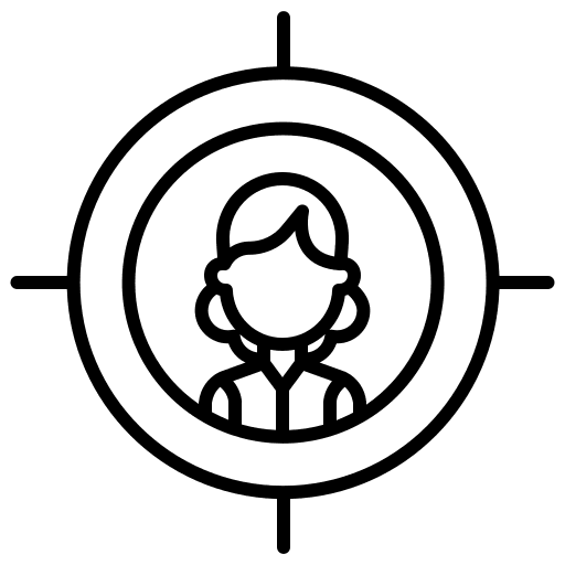 Executive people objective business and finance icon