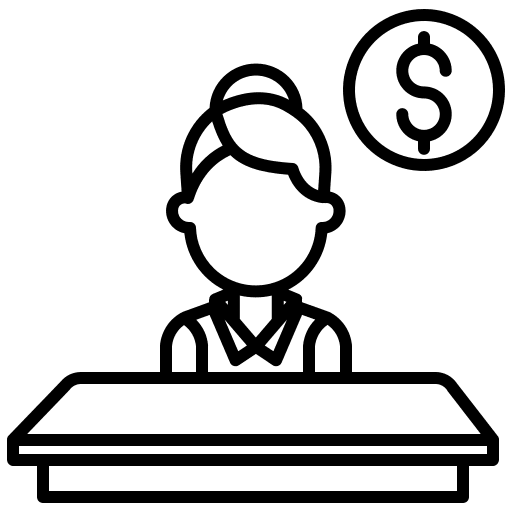 Female people money avatar icon