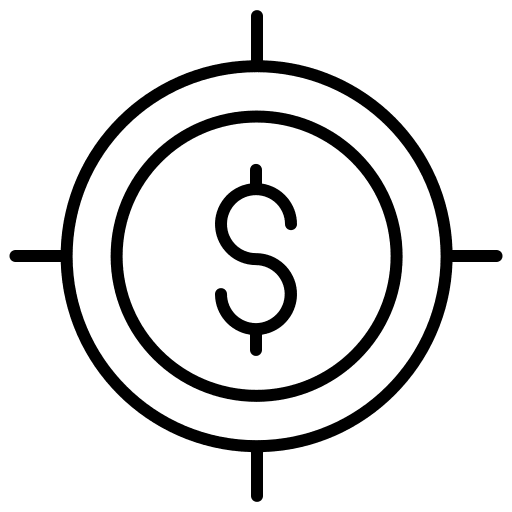 Goals business and finance economy objective icon