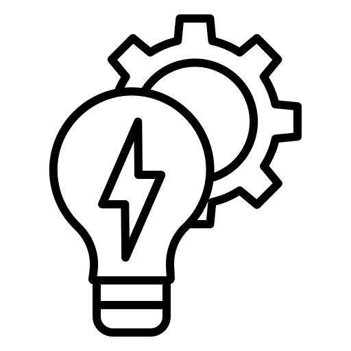 Idea cogwheel investment currency icon