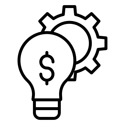 Idea dollar symbol currency economy icon