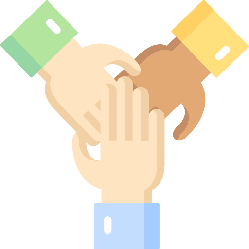 Cooperation hands and gestures gestures involved icon