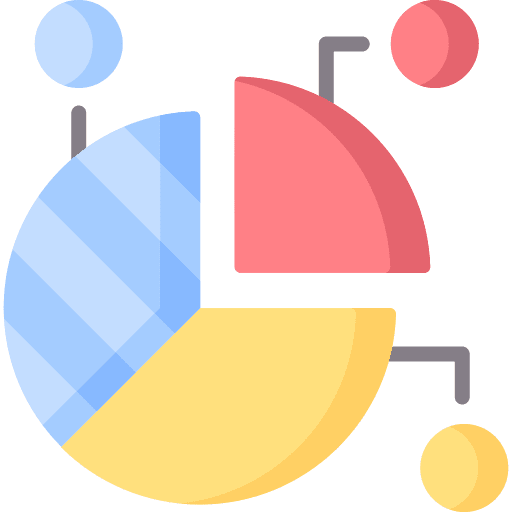 Pie chart business analysis business and finance icon