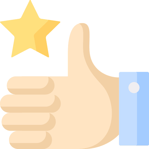 Thumb up goals achievement great icon