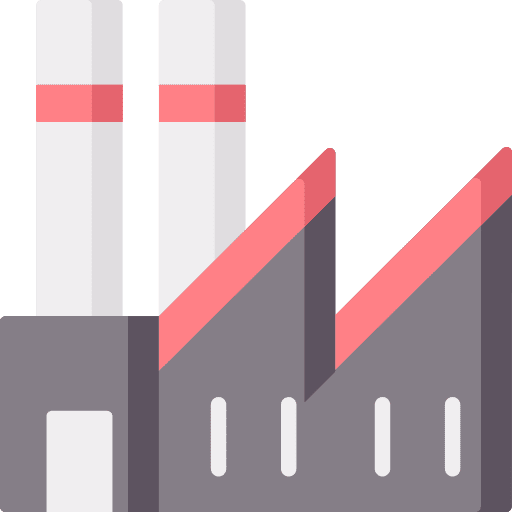 Factory factory industry building icon