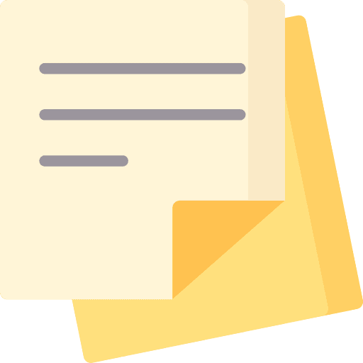 Post it education paper files icon