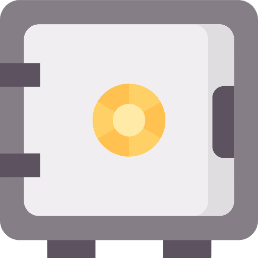 Strongbox bank savings business and finance icon