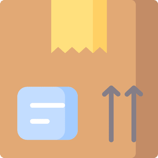 Box storage box arrows icon