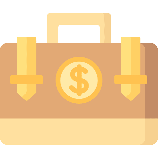 Briefcase business and finance professional businessman icon