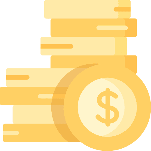 Money business and finance coins cash icon