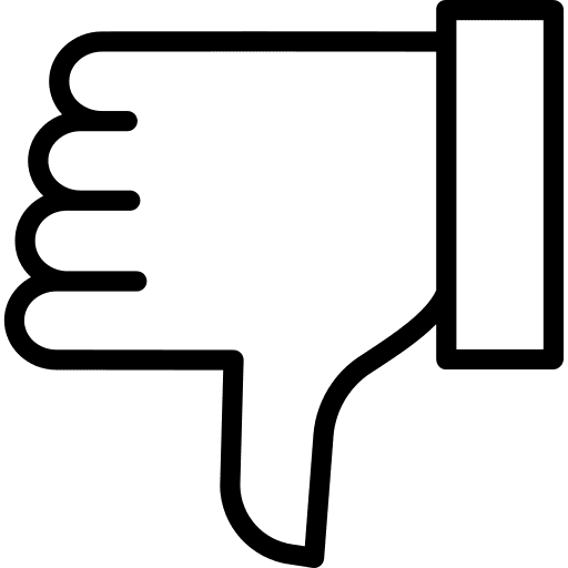 Dislike hands and gestures thumb down disadvantage icon