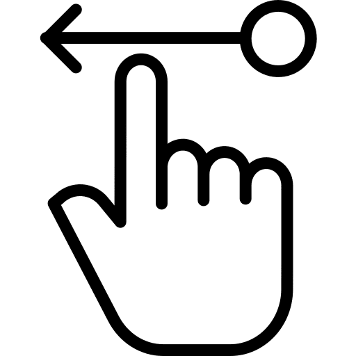 Drag ui touch screen cursor icon