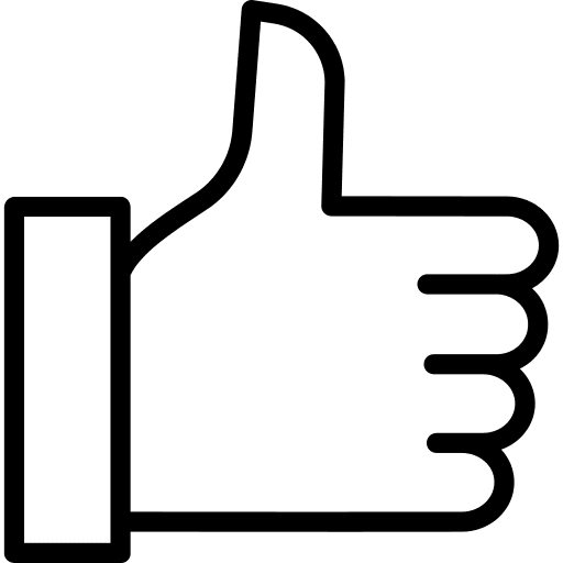 Like finger better thumb up icon