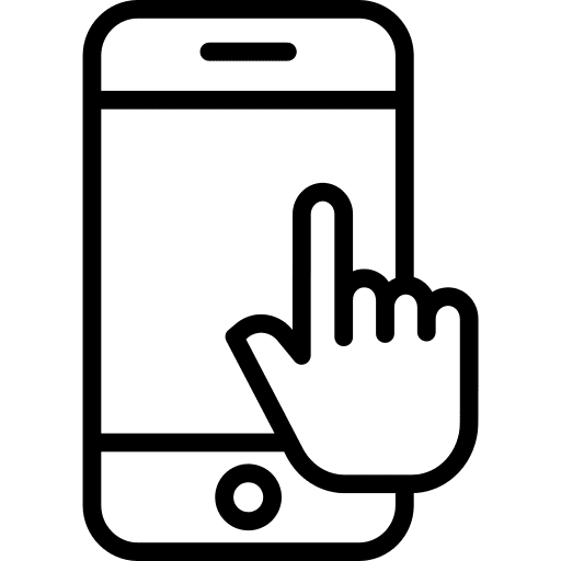 Mobile tap ui mobile icon