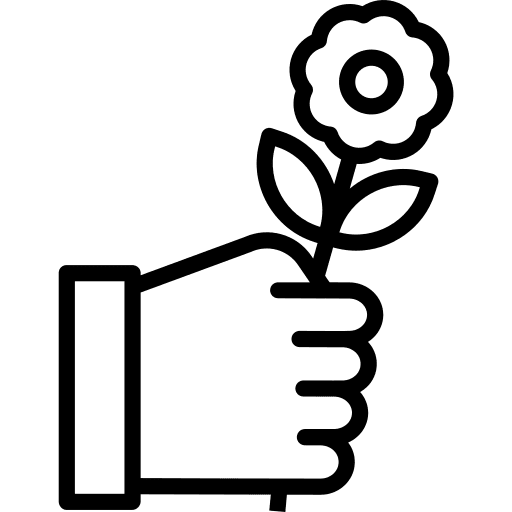 Propose flower love and romance offering icon