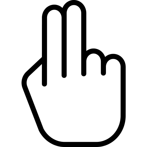 Tap click tap fingers icon