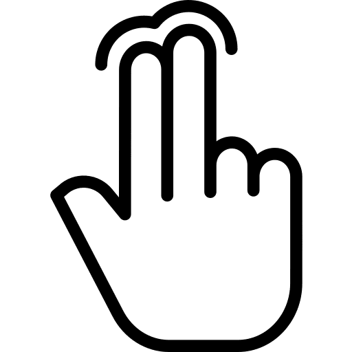 Tap tap haw gestures stroke cursor icon