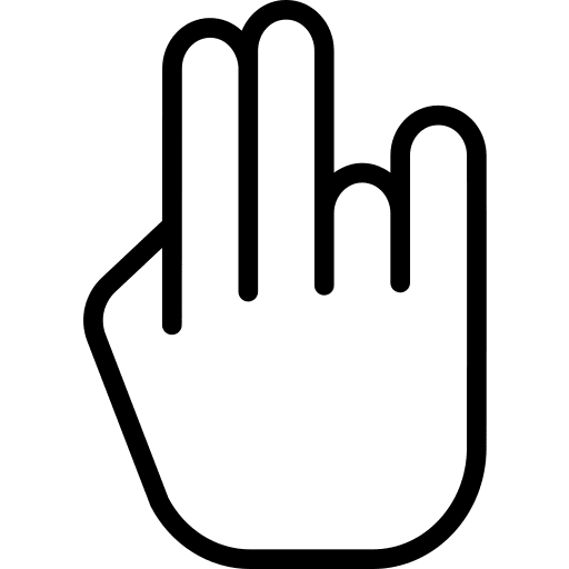 Shocker shocker fingers hands and gestures icon