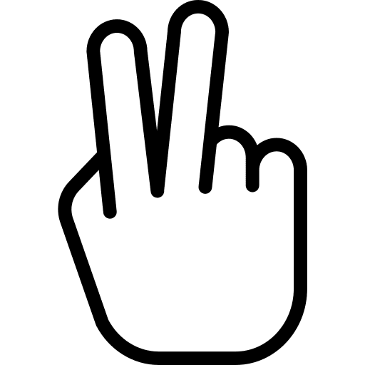 Victory fingers hands and gestures victory icon