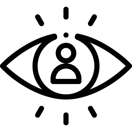 Visibility interface visible eye icon