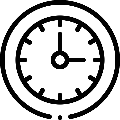 Circular clock timer technology time icon