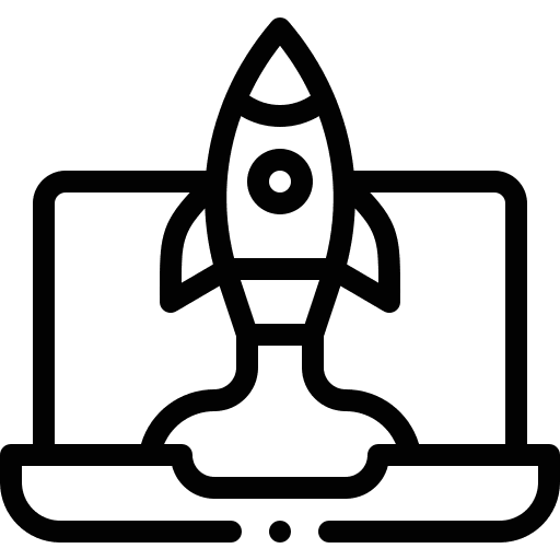 Configuration seo and web interface laptop icon