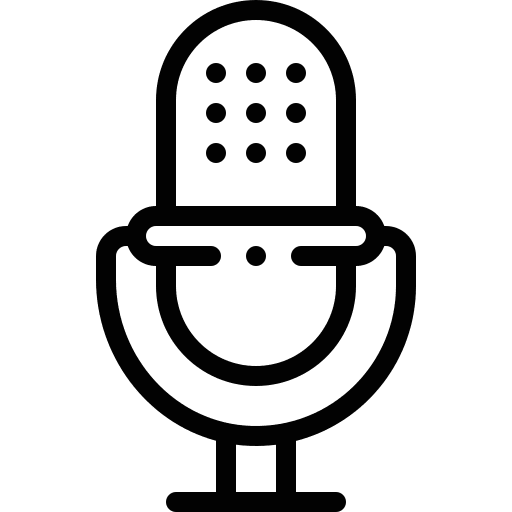 Microphone vintage sound multimedia icon