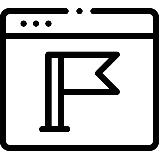 Browser seo and web interface internet icon