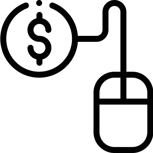 Pay per click mouse multimedia pay per click icon