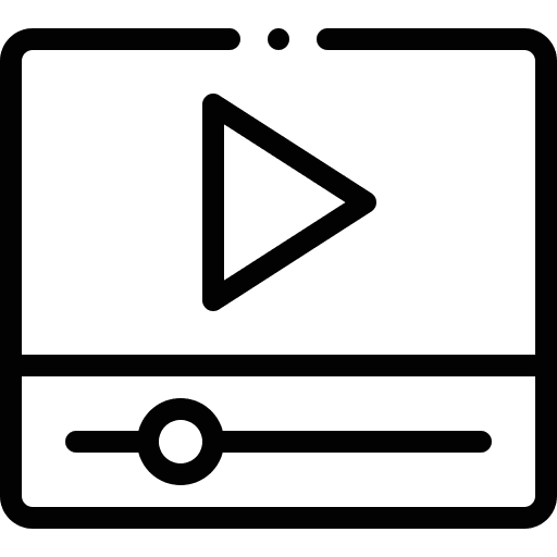 Video player interface video player multimedia icon