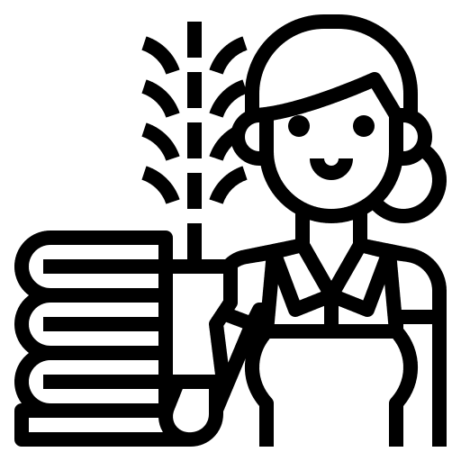 Maid professions and jobs woman maid icon