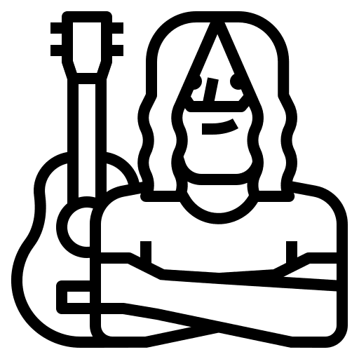 Musician avatar job professions and jobs icon