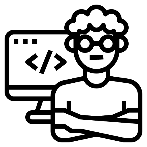 Programmer job avatar coding icon