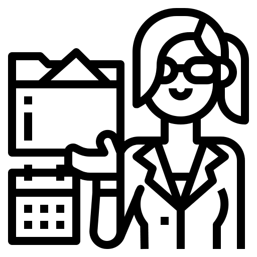 Secretary people woman secretary icon